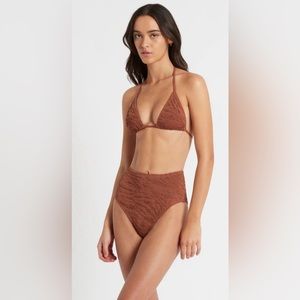 Bond-eye Palmer Brief - Terracotta Tiger Bikini Bottom, OS, $95